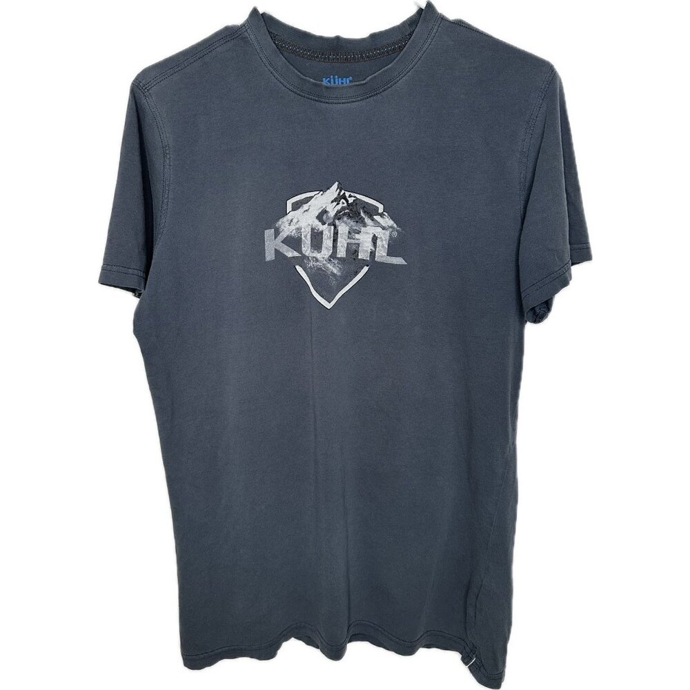 Kuhl Shirt Mens M Gray Wildfibre Born In The Mountains T Organic CottonHiking